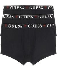 Guess - Ondergoed ,Zwart ,Katoen Cotton Stretch Boxer Briefs - Lyst