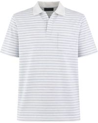 Sease - Tops ,Wit ,T-Shirt Met Gestreepte Kraag - Lyst