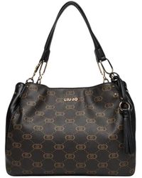 Liu Jo - Schultertasche Mit Logo Und Anhänger - Lyst