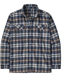 Patagonia - Camicia Fjord Uomo Fields New Navy - Lyst