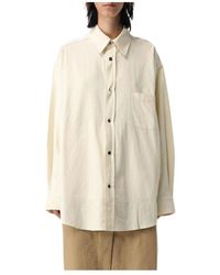 Autry - Weiße Baumwollbluse Für Frauen - Lyst