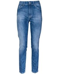 Dondup - 5-pocket jeans. slim fit, normale taille und saum. hergestellt in italien. - Lyst