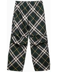 Burberry - Pantalones de verificación de - Lyst