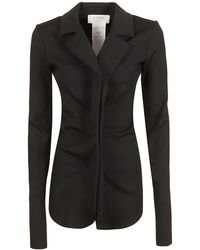 Sportmax - Jassen ,Zwart ,Leer Nabil Jas - Lyst
