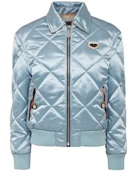 Philipp Plein - Jassen ,Blauw ,Nylon Nylon Quilted Bomber Iconic Plein - Lyst