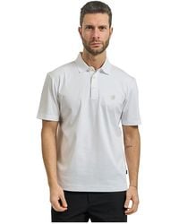 HUGO - Polo Shirt Van Gemerceriseerd Katoen Met Dubbele B-Monogram - Lyst