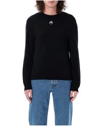 Marine Serre - Round-Neck Knitwear - Lyst