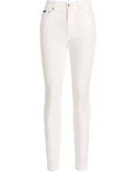 Dolce & Gabbana - Audrey denim stretch jeans mit trägern - Lyst