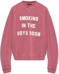 DSquared² - Hoodies & Sweatvesten ,Roze ,Katoen Sweatshirt Met Patch - Lyst