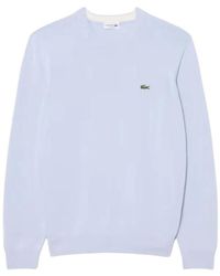 Lacoste - Round-Neck Knitwear - Lyst