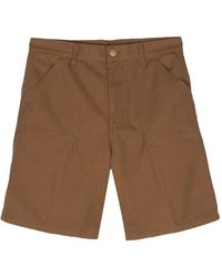 Carhartt - Double knee short in hamilton braun - Lyst