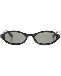 McQueen - Geometric Oval Zonnebril - Lyst
