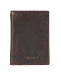 Howard London - Dunkelbraune Leder Herrengeldbörse - Lyst