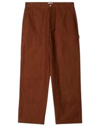 Obey - Broeken ,Bruin ,Katoen Dubbele Knie Timmerman Broek Bruin - Lyst