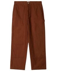 Obey - Broeken ,Bruin ,Katoen Dubbele Knie Timmerman Broek Bruin - Lyst