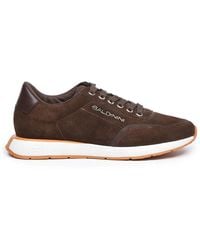 Baldinini - Wildleder-Sneaker Mit Logo-Plakette - Lyst