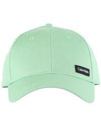Calvin Klein - Cappello in cotone con patch logo - Lyst