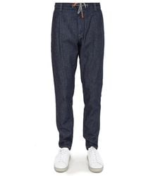 Eleventy - Straight Trousers - Lyst