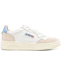 Autry - Medaillespeler Vrouw Sneakers Wit--Zilver - Lyst