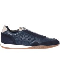 Baldinini - Slip-On Aus Perforiertem Wildleder Und Leder - Lyst