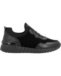 Remonte - Schoenen ,Zwart ,Suède Zwarte Casual Gesloten Sneakers Voor - Lyst