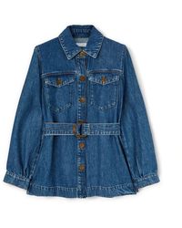 mötivi - Jeans-Safarijacke Aus Lyocell-Mischung - Lyst
