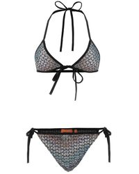 Missoni - Bikini Van Gemengde Viscose Lamé Met Pailletten - Lyst