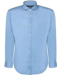 Canali - Blaue t-shirts & polos für männer - Lyst