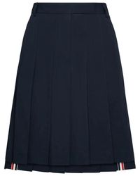 Thom Browne - Rokken ,Blauw ,Wol Short Skirts - Lyst