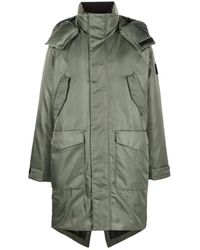Calvin Klein - Jassen ,Groen ,Nylon Groene Puffer Donsjas Hyper Real - Lyst