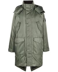Calvin Klein - Jassen ,Groen ,Nylon Groene Puffer Donsjas Hyper Real - Lyst