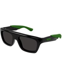 Bottega Veneta - Green/dark grey sunglasses - Lyst
