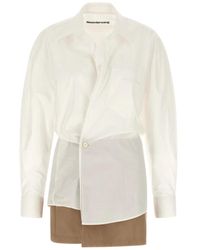 Alexander Wang - Pre-Styled Mini Wrap Jurk - Lyst