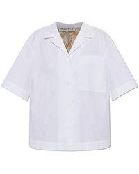 Munthe - Overhemden ,Wit ,Katoen Naoko Shirt - Lyst