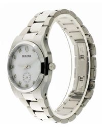 Bulova - Accessoires ,Grijs ,Surveyor Piccoli Secondi Horloge - Lyst