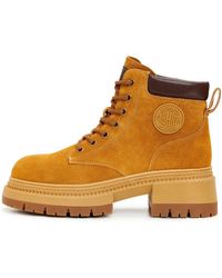 CESARE GASPARI - Leder schnürstiefeletten - Lyst