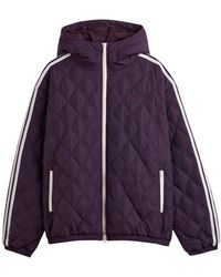 adidas - Quilted Three Stripes Jacket - Lyst