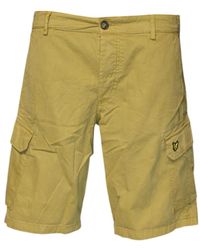 Lyle & Scott - Korte Broeken ,Geel ,Katoen Cargo Bermuda Shorts - Lyst