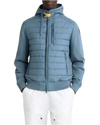 Parajumpers - Jassen ,Blauw ,Katoen Ivor Hooded Jacket - Lyst