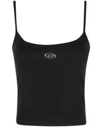 DIESEL - Tops ,Zwart ,Katoen T-Hupy-Od Top - Lyst