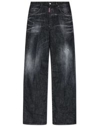DSquared² - Jeans ,Zwart ,Katoen Jeans Loose - Lyst