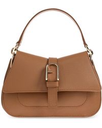 Furla - Tassen ,Bruin ,Leer Flow Mini Handbag - Lyst