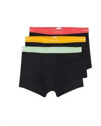 Paul Smith - Ondergoed ,Zwart ,Katoen Stretch Cotton Boxer Briefs 3-Pack - Lyst