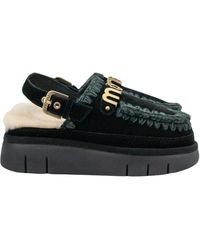 Mou - Bounce Clog Back Strap Letter Logo - Lyst