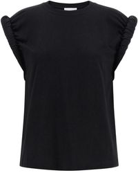 Nude - Tops ,Zwart ,Katoen Cotton Jersey T-Shirt - Lyst