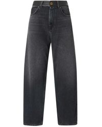 Pinko - Jeans ,Zwart ,Katoen Estelle Balloon Jeans - Lyst
