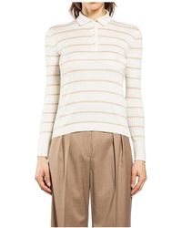 Max Mara - Tops ,Wit ,Kasjmier Gitano Polo Sweater - Lyst
