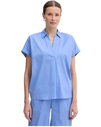 Joop! - Overhemden ,Blauw ,Katoen Blouse - Lyst
