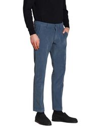 Mason's - Broeken ,Blauw ,Katoen Slim Fit Corduroy Chino Broek - Lyst