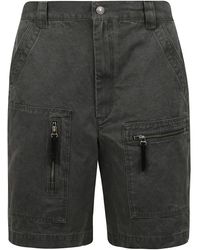 Isabel Marant - Shorts Met Knoopsluiting Aan De Voorkant En Zakken - Lyst